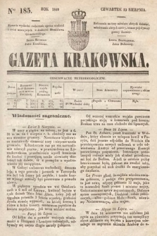 Gazeta Krakowska. 1840, nr 185
