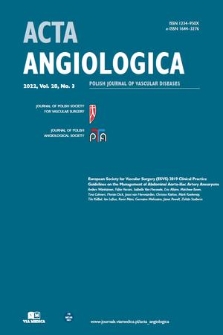 Acta Angiologica. Vol. 28, 2022, no. 3