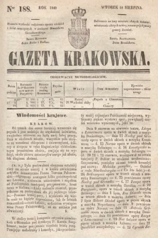 Gazeta Krakowska. 1840, nr 188