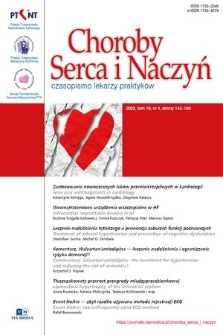 Choroby Serca i Naczyń : czasopismo lekarzy praktyków. T. 19, 2022, nr 4