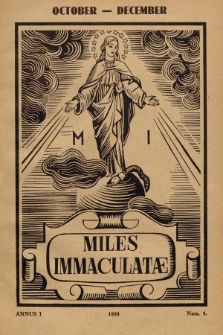 Miles Immaculatae. Annus 1, 1938, nr 4