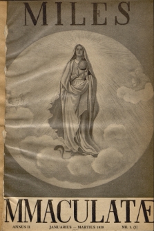 Miles Immaculatae. Annus 2, 1939, nr 1