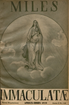 Miles Immaculatae. Annus 2, 1939, nr 2