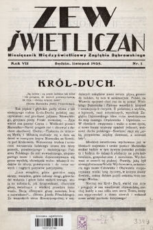 Zew Świetliczan : miesięcznik międzyświetlicowy Zagłębia Węglowego. R.7, 1935, nr 1