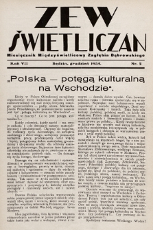 Zew Świetliczan : miesięcznik międzyświetlicowy Zagłębia Węglowego. R.7, 1935, nr 2