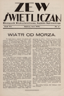 Zew Świetliczan : miesięcznik międzyświetlicowy Zagłębia Węglowego. R.7, 1936, nr 4