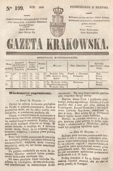 Gazeta Krakowska. 1840, nr 199