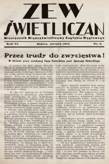 Zew Świetliczan : miesięcznik międzyświetlicowy Zagłębia Węglowego. R.6, 1935, nr 3