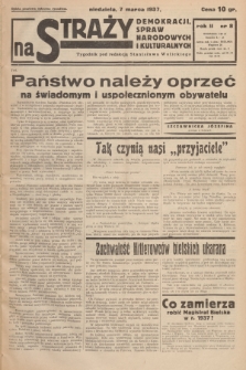 Na Straży Demokracji, Spraw Narodowych i Kulturalnych. R.2, 1937, nr 8