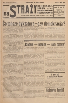 Na Straży Demokracji, Spraw Narodowych i Kulturalnych. R.2, 1937, nr 13