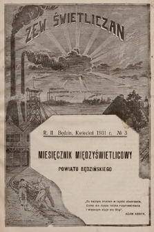 Zew Świetliczan : miesięcznik międzyświetlicowy powiatu będzińskiego. R.2, 1931, nr 3