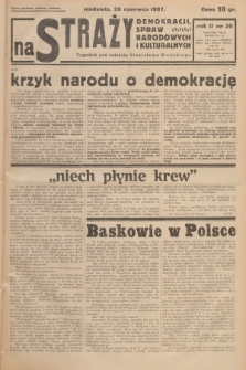 Na Straży Demokracji, Spraw Narodowych i Kulturalnych. R.2, 1937, nr 20