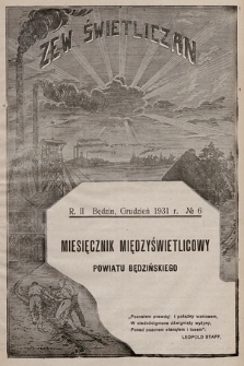 Zew Świetliczan : miesięcznik międzyświetlicowy powiatu będzińskiego. R.2, 1931, nr 6