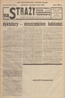 Na Straży Demokracji, Spraw Narodowych i Kulturalnych. R.2, 1937, nr 31