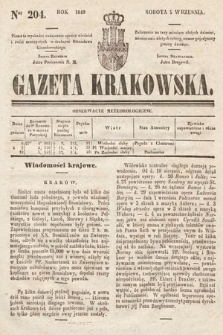 Gazeta Krakowska. 1840, nr 204