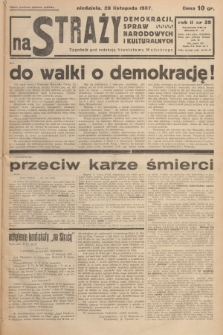Na Straży Demokracji, Spraw Narodowych i Kulturalnych. R.2, 1937, nr 39
