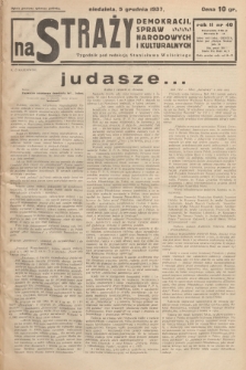 Na Straży Demokracji, Spraw Narodowych i Kulturalnych. R.2, 1937, nr 40
