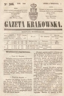 Gazeta Krakowska. 1840, nr 206