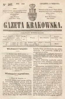 Gazeta Krakowska. 1840, nr 207