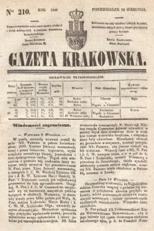 Gazeta Krakowska. 1840, nr 210