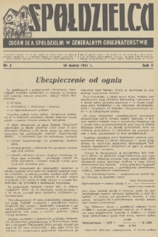 Spółdzielca : organ dla Spółdzielni w Generalnym Gubernatorstwie. R. 2, 1942, nr 5