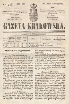 Gazeta Krakowska. 1840, nr 213