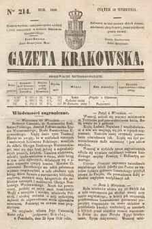 Gazeta Krakowska. 1840, nr 214