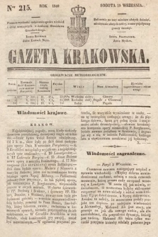 Gazeta Krakowska. 1840, nr 215