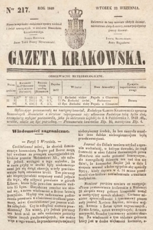 Gazeta Krakowska. 1840, nr 217