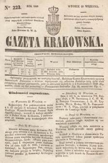 Gazeta Krakowska. 1840, nr 223