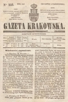 Gazeta Krakowska. 1840, nr 225