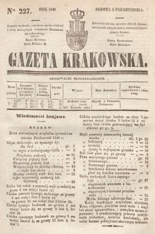 Gazeta Krakowska. 1840, nr 227
