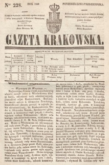 Gazeta Krakowska. 1840, nr 228