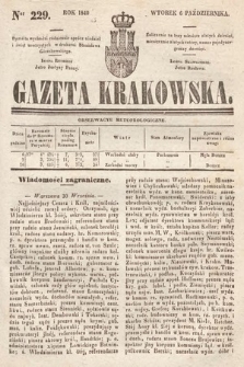 Gazeta Krakowska. 1840, nr 229