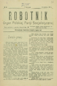 Robotnik : organ Polskiej Partji Socjalistycznej. 1906, № 88 (27 kwietnia)