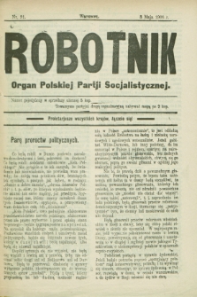 Robotnik : organ Polskiej Partji Socjalistycznej. 1906, nr 91 (5 maja)