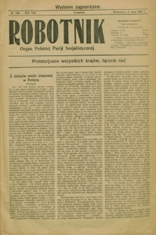 Robotnik : organ Polskiej Partji Socjalistycznej. R.13, nr 106 (31 maja 1906) - wyd. zagraniczne