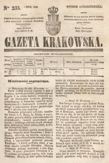 Gazeta Krakowska. 1840, nr 235