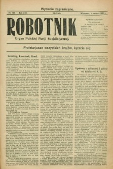 Robotnik : organ Polskiej Partji Socjalistycznej. R.13, nr 160 (5 sierpnia 1906) - wyd. zagranicznie