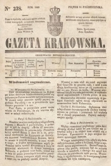 Gazeta Krakowska. 1840, nr 238