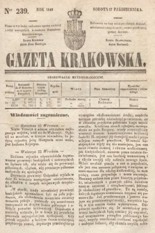 Gazeta Krakowska. 1840, nr 239