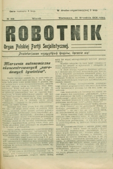 Robotnik : organ Polskiej Partji Socjalistycznej. 1906, № 183 (25 września)