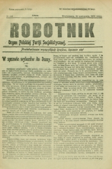 Robotnik : organ Polskiej Partji Socjalistycznej. 1906, № 198 (10 listopada)