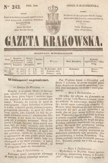 Gazeta Krakowska. 1840, nr 242