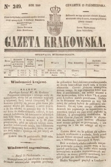 Gazeta Krakowska. 1840, nr 249