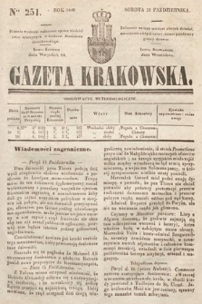 Gazeta Krakowska. 1840, nr 251