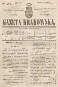 Gazeta Krakowska. 1840, nr 257