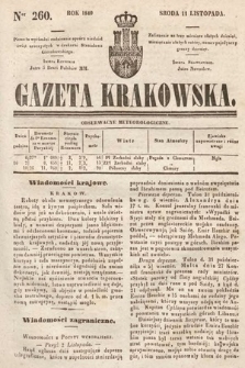 Gazeta Krakowska. 1840, nr 260