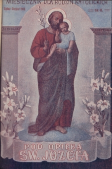 Pod Opieką Św. Józefa : miesięcznik rodzin katolickich. R. 4, 1949, nr 7-8