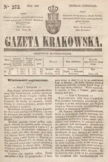 Gazeta Krakowska. 1840, nr 272